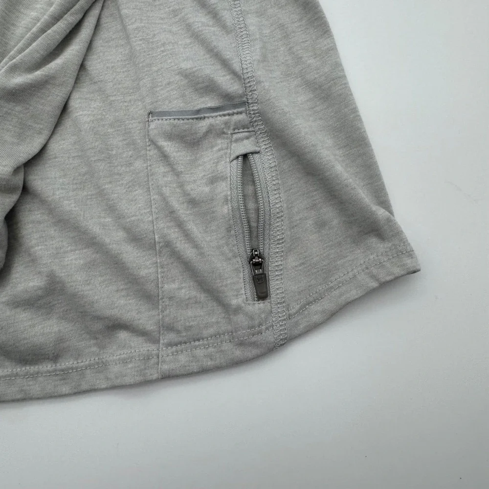 Nike Running Dri-FIT Lightweight Hoodie Gray Long Sleeve‎ Pullover Womens Large